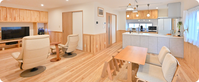 「木」のバリアフリーと優しい気配りがつまった住まい