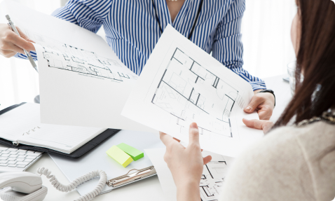 物件探しから徹底サポート